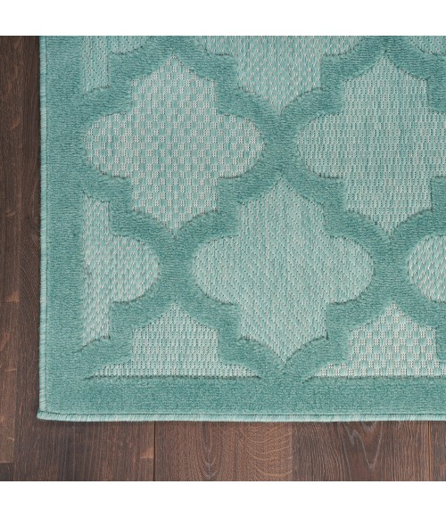 Nourison Easy Care Area Rug NES01 Aqua/Teal