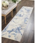 Nourison SOMERSET Area Rug Nourison Somerset Runner Area Rug ST18-Ivory/Blue