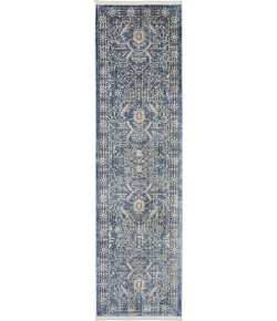 Nourison Lustrous Weave - Luw03 Blue Area Rug 2 ft. 2 X 7 ft. 6 Rectangle