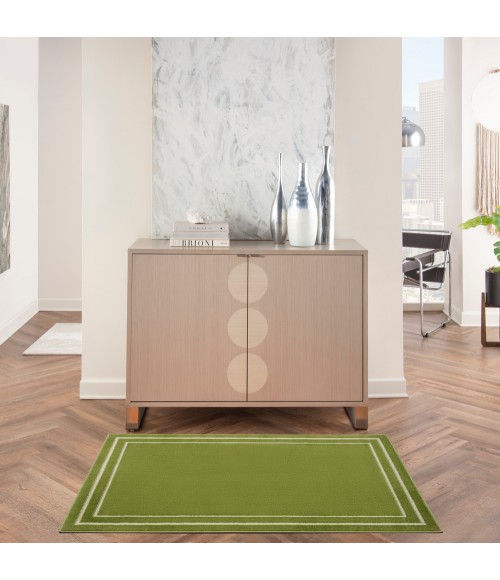 Nourison Nourison Essentials Area Rug NRE02 Green Ivory