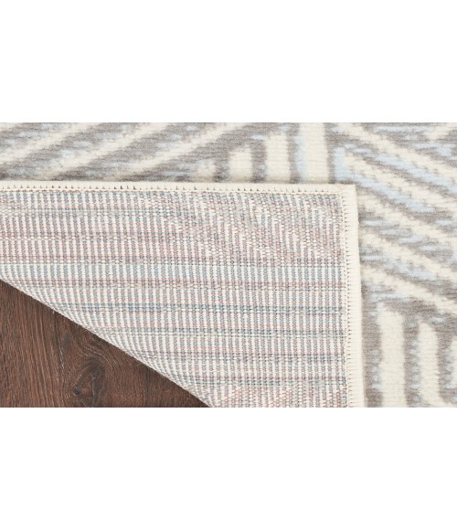 Nourison Grafix Grey GRF39 2 ft. 3 in. X 7 ft. 6 in. Rectangle Rug