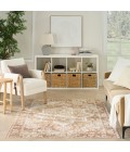 Nourison Astra Machine Washable Rust ASW12 5 ft. 3 in. X 7 ft. Rect. Rug
