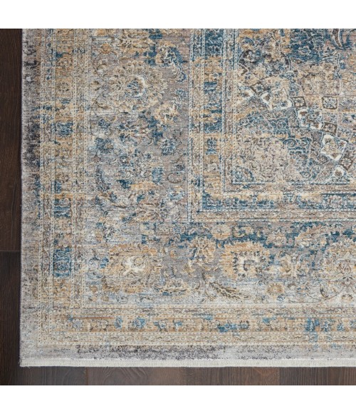 Nourison STARRY NIGHTS Area Rug Nourison Starry Nights Area Rug STN06-Cream Blue