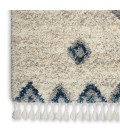Nourison Scandinavian Shag Ivory/Blue Rug SCN03 5 ft. 3 in. X 7 ft. 9 in. Rect. - Rugs Town Nourison Scandinavian Shag Ivory/Blue SCN03 5 ft. 3 in. X 7 ft. 9 in. Rect. Rug