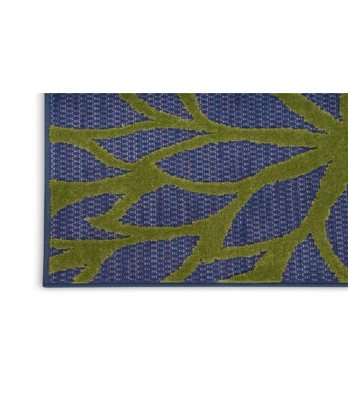 Nourison Aloha Navy Multicolor ALH05 2 ft. 3 in. X 8 ft. Rectangle Rug