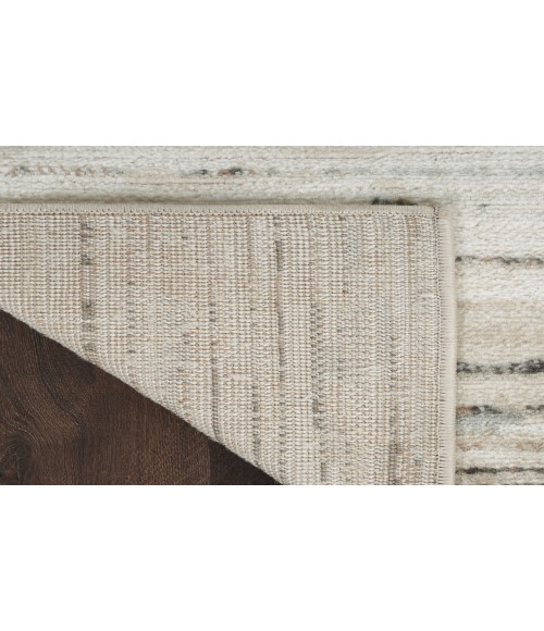 Nourison Serenity Home Ivory Beige SRH03 7 ft. 10 in. X 9 ft. 10 in. Rectangle Rug