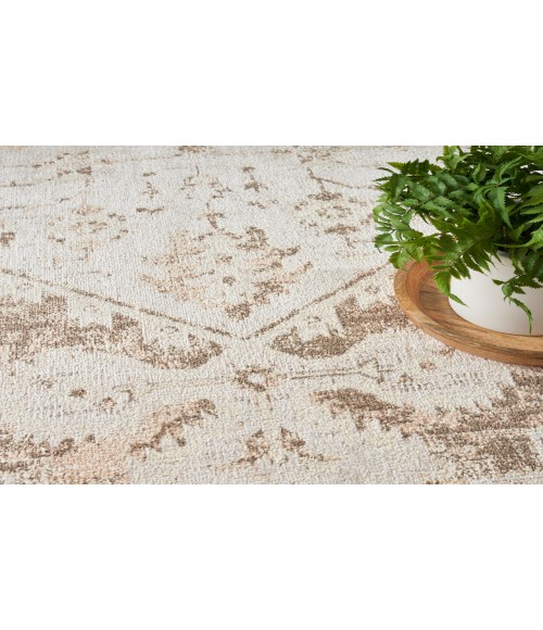 Nourison Astra Machine Washable Beige ASW11 4 ft. X 6 ft. Rectangle Rug