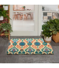 Nourison Wav17 Greetings - Wgt01 Blue Area Rug 1 ft. 6 X 2 ft. 4 Rectangle