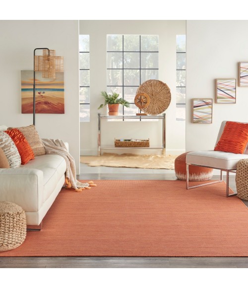 Positano Area Rug Nourison Positano Area Rug POS01 Terracotta 10' x 14'