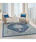 Nourison Tranquil Area Rug TRA06-Ivory/Navy