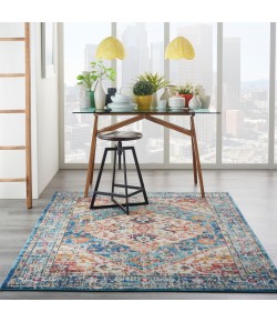 Nourison Passion - Psn23 Ivory Light Blue Area Rug 5 ft. 3 X 7 ft. 3 Rectangle