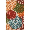 Nourison Aloha Green ALH05 2 ft. 8 in. X 4 ft. Rectangle Rug