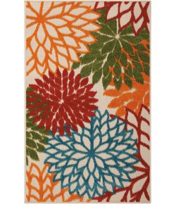 Nourison Aloha Green ALH05 2 ft. 8 in. X 4 ft. Rectangle Rug
