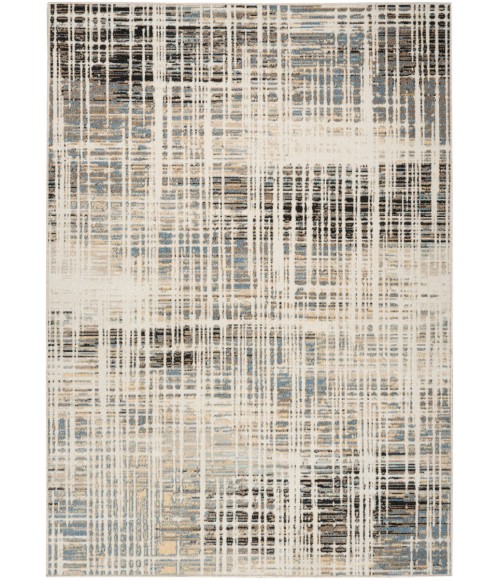Nourison Home Washable Decor Ivory Blue WSD07 6 ft. 7 in. X 9 ft. Rectangle Rug