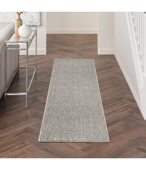 Nourison Textured Home Ivory Grey TXH01 2 ft. 3 in. X 7 ft. 6 in. Rect. Rug