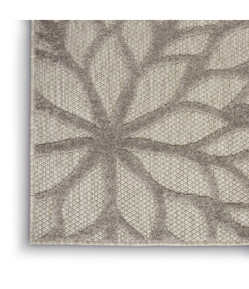 Nourison Aloha Area Rug ALH05 Silver Grey 5'3" x 7'5"