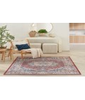 Nourison Vintage Home Red Blue VNH01 5 ft. X 7 ft. Rectangle Rug
