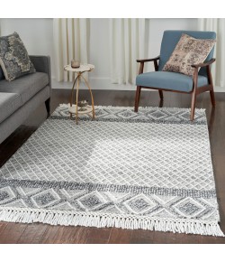 Nicole Curtis Series 3 SR303 Grey/Ivory 4 ft. X 6 ft. Area Rug