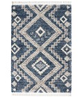 Nourison Scandinavian Shag Denim Blue SCN02 5 ft. 3 in. X 7 ft. 9 in. Rect. Rug