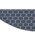 Nourison Reversible Indoor Outdoor Blue RVB01 8 ft. Round Rug