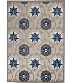 Nourison Home Aloha ALH19 Grey Blue 3 ft. 6 in. X 5 ft. 6 in. Area Rug