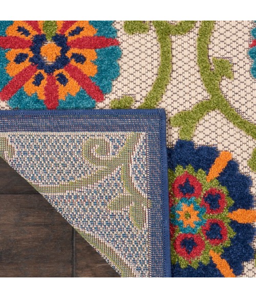 Nourison Aloha Runner Area Rug ALH19-Blue/Multicolor