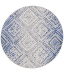 Nourison Whimsicle - Whs17 Ivory Blue Area Rug 5 ft. X Round