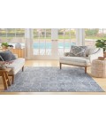 Nicole Curtis Machine Washable Series 1 Blue Grey SR107 5 ft. 3 in. X 7 ft. 3 in. Rectangle Rug