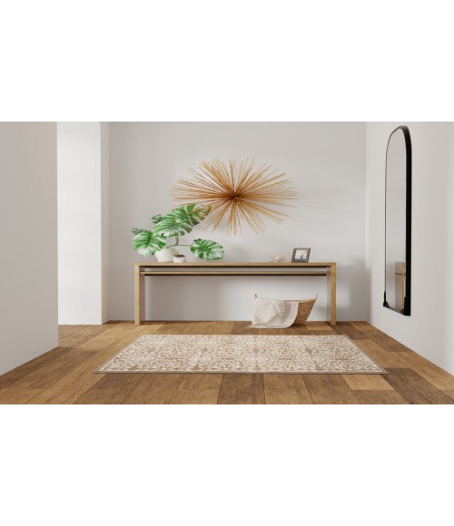 Nourison Jubilant Taupe JUB06 3 ft. X 5 ft. Rectangle Rug
