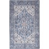 Nicole Curtis Machine Washable Series 1 Navy Ivory SR104 7 ft. 10 in. X 9 ft. 10 in. Rectangle Rug