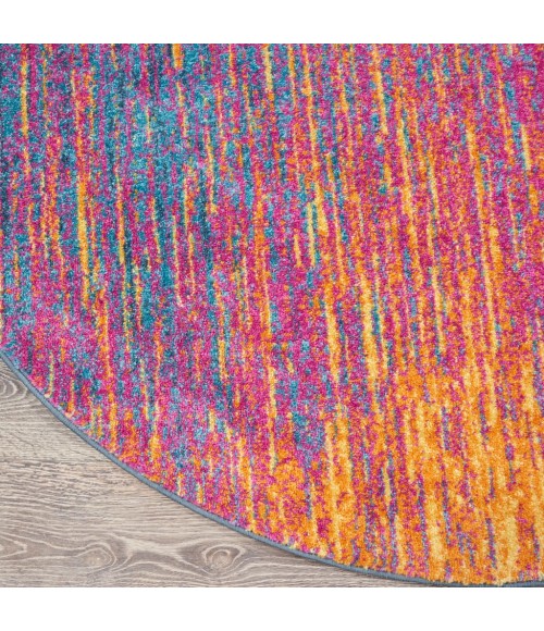 Nourison Passion Round Area Rug PSN09-Multicolor