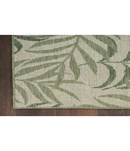 Nourison Garden Oasis Ivory Green Rug GOA01 9 ft. X 12 ft. Rectangle - Rugs Town Nourison Garden Oasis Ivory Green GOA01 9 ft. X 12 ft. Rectangle Rug