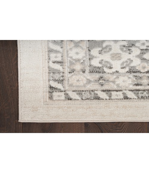Nourison Serenity Home Ivory Grey SRH01 3 ft. 11 in. X 5 ft. 11 in. Rectangle Rug