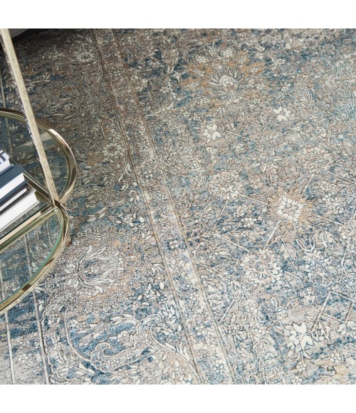 Nourison STARRY NIGHTS Area Rug Nourison Starry Nights Area Rug STN01-Cream Blue
