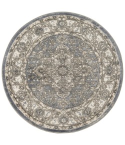 Nourison Quarry Blue QUA05 4 ft. X Round Rug