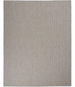 Nourison Courtyard - Cou01 Ivory Charcoal Area Rug 9 ft. X 12 ft. Rectangle