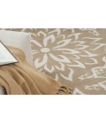 Nourison Jubilant Taupe JUB06 8 ft. Round Rug