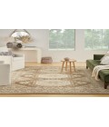 Nourison Serenity Home Ivory Mocha SRH01 5 ft. 3 in. X 7 ft. 3 in. Rectangle Rug