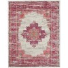 Nourison Passion - Psn03 Ivory Fushia Area Rug 8 ft. X 10 ft. Rectangle