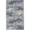 Nourison Home Passion PSN36 Ivory Teal 2 ft. 2 in. X 10 ft. Area Rug