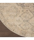 Nourison Tranquil Area Rug TRA13 Beige/Grey 5'3" Round