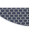 Nourison Reversible Indoor Outdoor Navy RVB01 8 ft. Round Rug