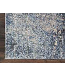 Nourison Somerset - St74 Silver Blue Area Rug 2 ft. 3 X 10 ft. Rectangle