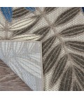 Nourison Aloha Area Rug ALH18 Grey/Blue 5'3" x 7'5"