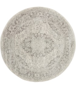 Nourison Tranquil(Traql) - Tra05 Ivory Grey Area Rug 7’10” X Round