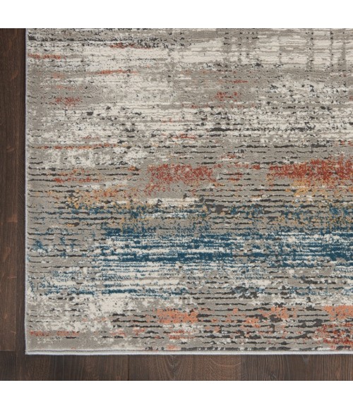 Nourison RUSTIC TEXTURES Area Rug Nourison Rustic Textures Area Rug RUS12-Grey/Multi