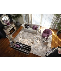 Michael Amini Ma01 Amini City Chic - Ma100 Silver Area Rug 5 ft. 3 X 7 ft. 5 Rectangle