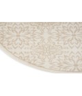 Nourison Jubilant Ivory Beige JUB06 8 ft. Round Rug