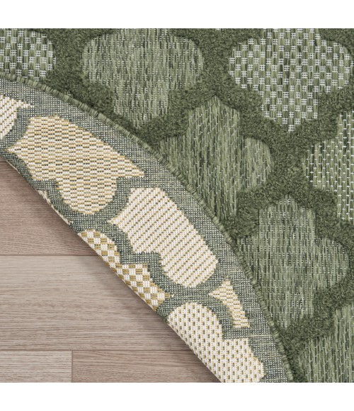 Nourison Home Easy Care Green NES01 4 ft. Round Rug