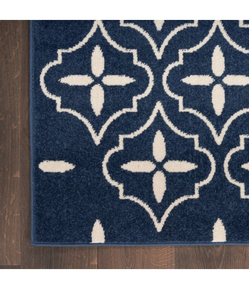 Nourison Home Nourison Essentials Navy Ivory NRE04 4 ft. X 6 ft. Rectangle Rug